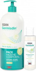Rinkinys Isdin Germisdin: dušo želė sausai odai, 1000 ml + rankų dezinfekcinis gelis, 120 ml kaina ir informacija | Dušo želė, aliejai | pigu.lt