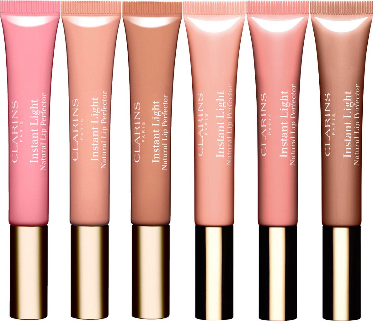 Lūpų blizgis - balzamas Clarins Instant Light Natural Lip Perfector 12 ml, 01 Rose Shimmer kaina ir informacija | Lūpų dažai, blizgiai, balzamai, vazelinai | pigu.lt