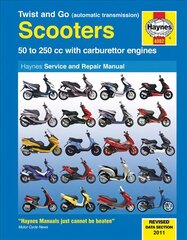 Twist And Go (Automatic Transmission) Scooters Service And Repair Manual: 50 to 250 cc with carburettor engines 3rd Revised edition kaina ir informacija | Kelionių vadovai, aprašymai | pigu.lt