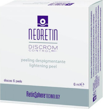 Veidą skaistinantys diskeliai Neoretin Discrom Control Peeling Lightening Peel 6 vnt. цена и информация | Veido kaukės, paakių kaukės | pigu.lt