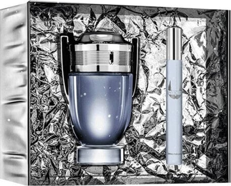 Kvepalų rinkinys vyrams Paco Rabanne Invictus EDT 100ml kaina ir informacija | Kvepalai vyrams | pigu.lt