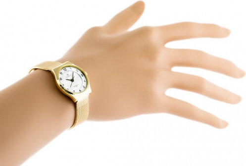 Perfect WOMEN&#39;S WATCH F101-2 (zp873b) gold F101-2 kaina ir informacija | Moteriški laikrodžiai | pigu.lt