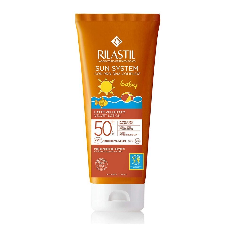 Kremas nuo saulės vaikams SPF 50+ Rilastil Sun System, 200 ml kaina ir informacija | Kremai nuo saulės | pigu.lt