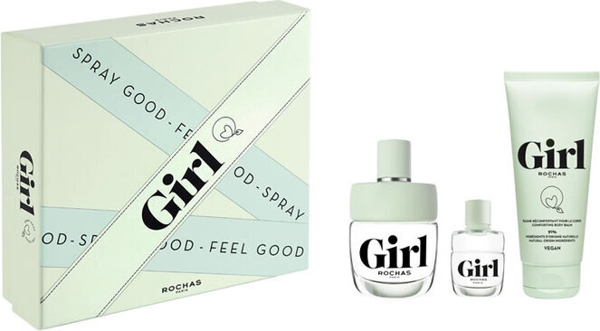 Rinkinys moterims Rochas Girl EDT, 3 vnt. kaina ir informacija | Kvepalai moterims | pigu.lt