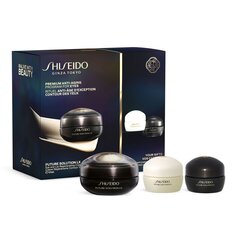 Rinkinys nuo raukšlių Shiseido Future Solution: naktinis kremas, 15 ml + dieninis kremas, 15 ml + akių ir lūpų srities kremas, 17 ml kaina ir informacija | Veido kremai | pigu.lt