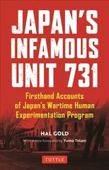 Japan's Infamous Unit 731: Firsthand Accounts of Japan's Wartime Human Experimentation Program kaina ir informacija | Istorinės knygos | pigu.lt