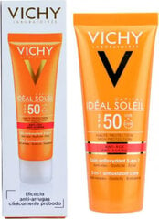 Kremas nuo saulės Vichy Ideal Soleil Anti-aging SPF50, 50ml kaina ir informacija | Kremai nuo saulės | pigu.lt