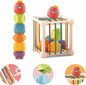 Rūšiuoklis Woopie Flexible Sensory Cube Sorter for Children + Rattle, 7 dalys цена и информация | Lavinamieji žaislai | pigu.lt