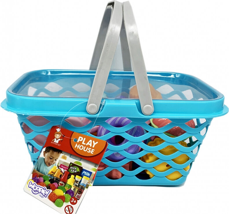Pirkinių krepšelis su priedais Woopie, 26 d. kaina ir informacija | Žaislai kūdikiams | pigu.lt