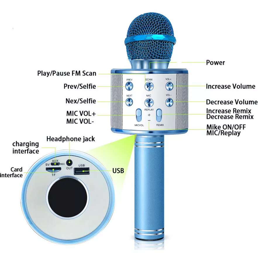 WS-858 kaina ir informacija | Mikrofonai | pigu.lt