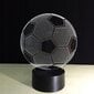Naktinis šviestuvas LED RGB lempa Futbolo kamuolys kaina ir informacija | Staliniai šviestuvai | pigu.lt