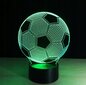 Naktinis šviestuvas LED RGB lempa Futbolo kamuolys цена и информация | Staliniai šviestuvai | pigu.lt