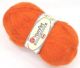 Mezgimo siūlai YarnArt Mohair Classic 100 g, spalva oranžinė 75OR kaina ir informacija | Mezgimui | pigu.lt