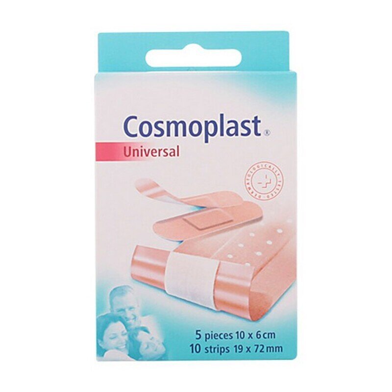 Pleistrai Universal Cosmoplast 15vnt. цена и информация | Vaistinėlės ir saugos reikmenys | pigu.lt