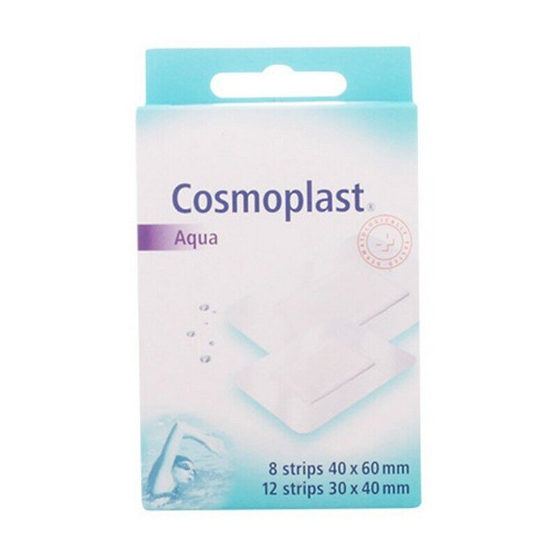 Vandeniui atsparūs pleistrai Cosmoplast Aqua, 20 vnt. kaina ir informacija | Pirmoji pagalba | pigu.lt