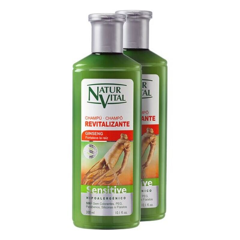 Atstatantis šampūnas Sensitive Naturvital, 2 x 300 ml kaina ir informacija | Šampūnai | pigu.lt