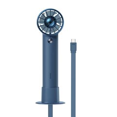 Baseus Flyer Turbine portable hand fan + USB-C cable (blue) цена и информация | Вентиляторы | pigu.lt