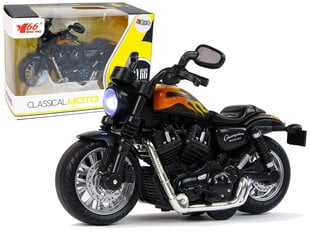 Žaislinis motociklas Lean Toys, juodas kaina ir informacija | Žaislai berniukams | pigu.lt