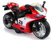 Žaislinis sportinis motociklas Lean Toys, juodas/raudonas kaina ir informacija | Žaislai berniukams | pigu.lt
