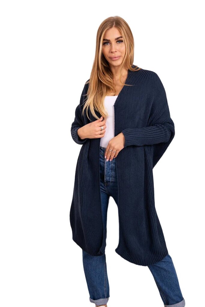 Megztinis moterims 22510, mėlynas цена и информация | Megztiniai moterims | pigu.lt