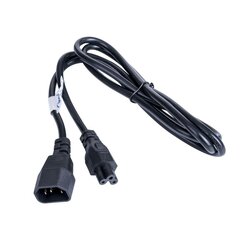 Akyga power cable for notebook AK-NB-09A clover CCA IEC C5 / C14 1.5 м цена и информация | Кабели и провода | pigu.lt