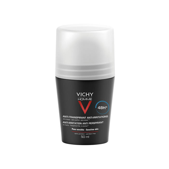 Rutulinis dezodorantas vyrams Vichy Homme Sensitive Skin 50 ml цена и информация | Dezodorantai | pigu.lt