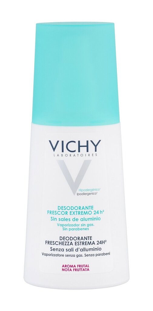 Purškiamas dezodorantas Vichy Extreme Freshness 100 ml kaina ir informacija | Dezodorantai | pigu.lt