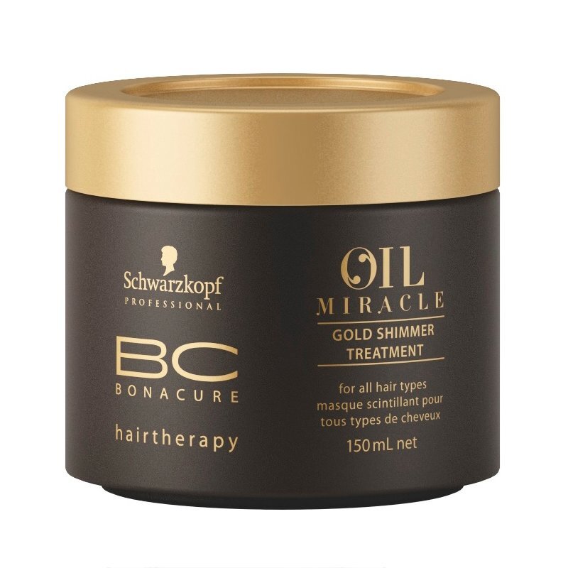 Žvilgesio suteikianti plaukų kaukė Schwarzkopf Professional BC Bonacure Oil Miracle Gold Shimmer 150 ml kaina ir informacija | Priemonės plaukų stiprinimui | pigu.lt