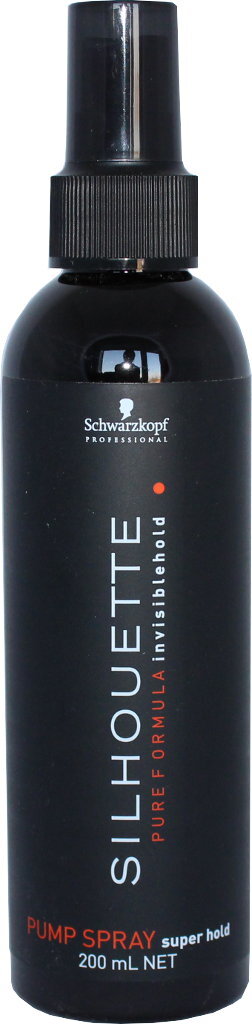 Stiprios fiksacijos purškiama priemonė Schwarzkopf Professional Silhouette Super Hold 200 ml