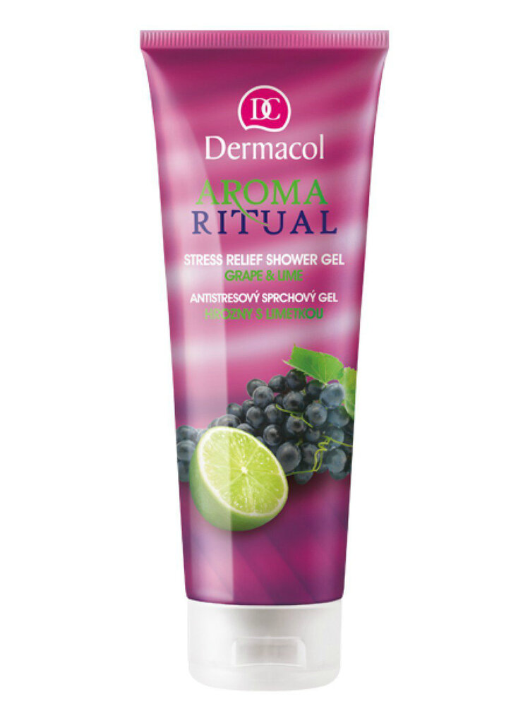 Dušo želė Dermacol Aroma Ritual Grape & Lime 250 ml цена и информация | Dušo želė, aliejai | pigu.lt
