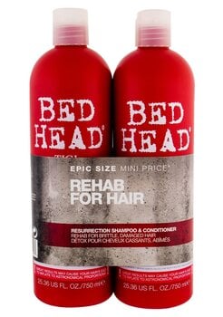 Stipriai pažeistų plaukų priežiūros priemonių rinkinys Tigi Bed Head Resurrection: šampūnas 750 ml + balzamas 750 ml kaina ir informacija | Šampūnai | pigu.lt