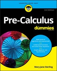 Pre-Calculus For Dummies 3rd Edition цена и информация | Книги по экономике | pigu.lt
