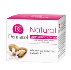 Dermacol Natural Almond ночной крем 50 мл цена и информация | Кремы для лица | pigu.lt