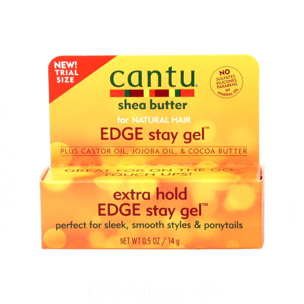 Plaukų gelis Cantu Shea Butter for Natural Hair Edge Stay, 14g kaina ir informacija | Plaukų formavimo priemonės | pigu.lt