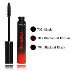 Ilginantis ir apimties suteikiantis blakstienų tušas Revlon So Fierce!, 701 Blackest Black, 7,5 ml kaina ir informacija | Akių šešėliai, pieštukai, blakstienų tušai, serumai | pigu.lt