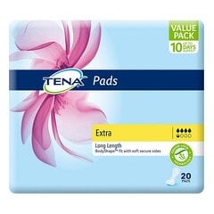 Įklotai nuo pratekėjimo Tena Extra long length moterims, 20 vnt. kaina ir informacija | Tamponai, higieniniai paketai, įklotai | pigu.lt