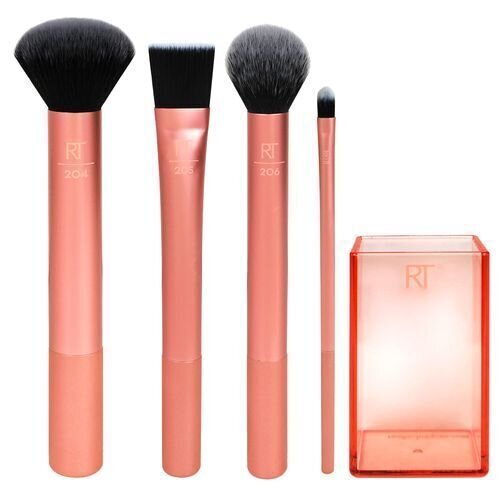 Makiažo šepetėlių rinkinys Real Techniques Flawless Base Set, 4 vnt. цена и информация | Makiažo šepetėliai, kempinėlės | pigu.lt