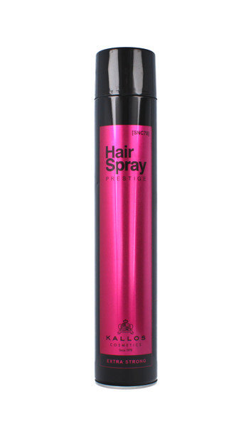 Yač stiprios fiksacijos plaukų lakas Kallos Hair Spray Prestige 750 ml цена и информация | Plaukų formavimo priemonės | pigu.lt