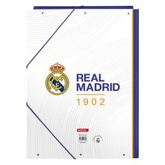 Aplankas Real Madrid C.F. Mėlyna Balta A4 26 x 33.5 x 2.5 cm kaina ir informacija | Kanceliarinės prekės | pigu.lt