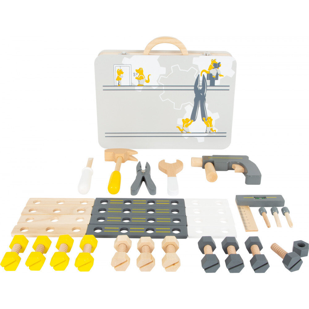 Medinių įrankių rinkinys lagamine Small Foot, 44 d. цена и информация | Žaislai berniukams | pigu.lt