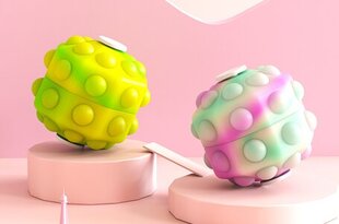 Игрушечный мяч Pop-it – волчок (Yellow-Green) цена и информация | Настольные игры, головоломки | pigu.lt