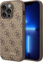 Guess GUHCP14XG4GFBR iPhone 14 Pro Max brown kaina ir informacija | Telefono dėklai | pigu.lt