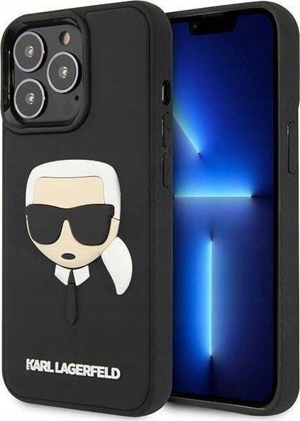 Karl Lagerfeld Hardcase skirtas iPhone 14 Pro, juodas kaina ir informacija | Telefono dėklai | pigu.lt