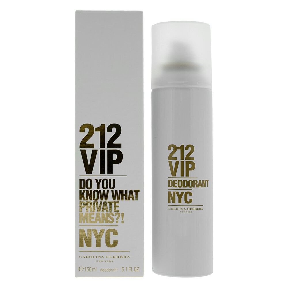 Purškiamas dezodorantas Carolina Herrera 212 VIP moterims 150 ml kaina ir informacija | Parfumuota kosmetika moterims | pigu.lt