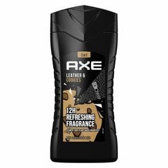 Гель для душа Axe Leather &amp; Cookies 12H Освежающий аромат, 250 мл цена и информация | Масла, гели для душа | pigu.lt