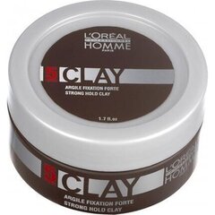 Plaukų formavimo pasta L'Oreal Professionnel Styling Clay 50ml kaina ir informacija | Plaukų formavimo priemonės | pigu.lt