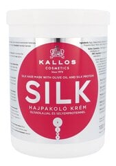 Kaukė pažeistiems plaukams su šilko ekstraktu Kallos Silk, 1000 ml kaina ir informacija | Priemonės plaukų stiprinimui | pigu.lt