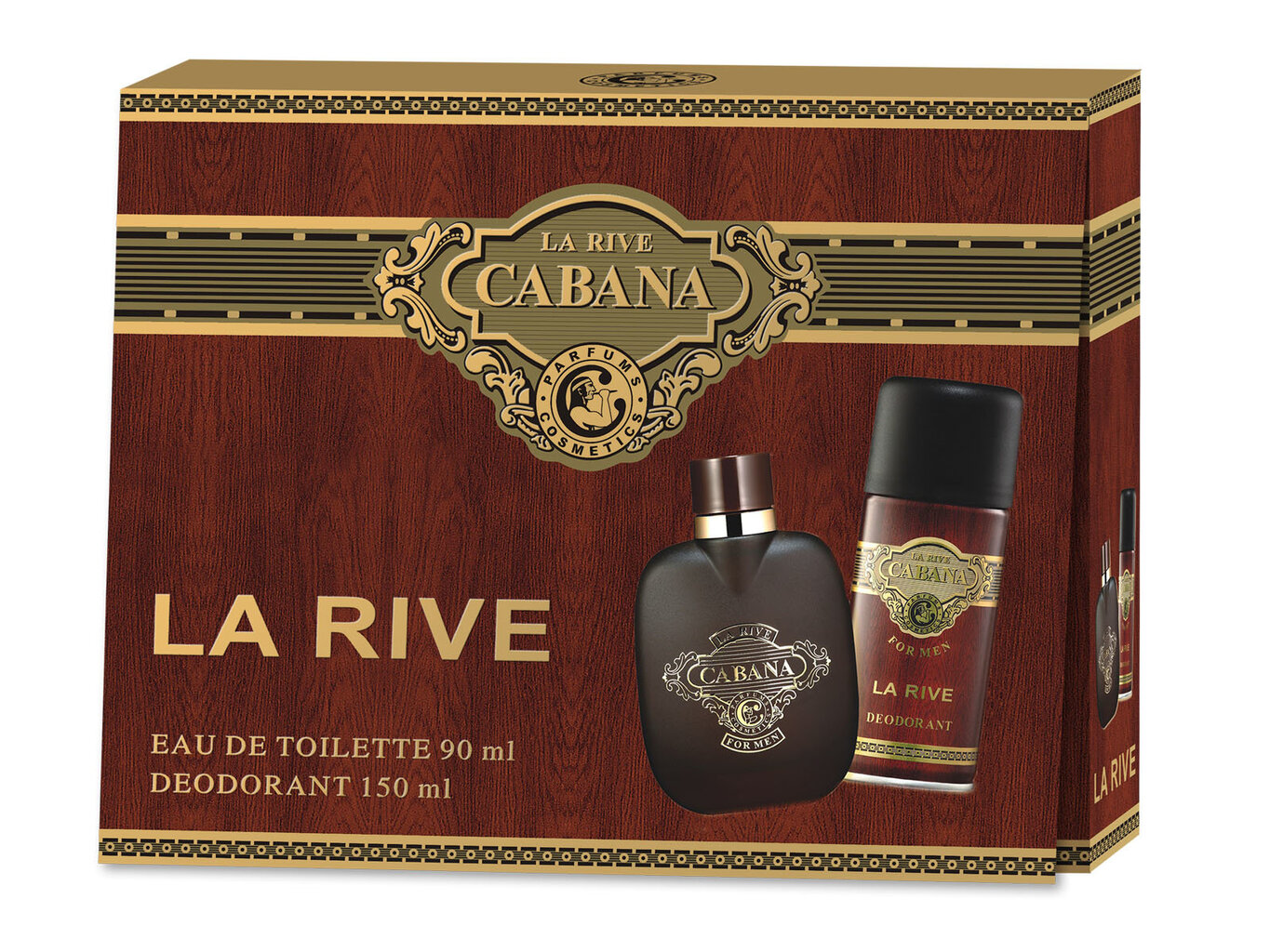 Rinkinys vyrams La Rive Cabana: EDT vyrams 90 ml + dezodorantas 150 ml kaina ir informacija | Kvepalai vyrams | pigu.lt