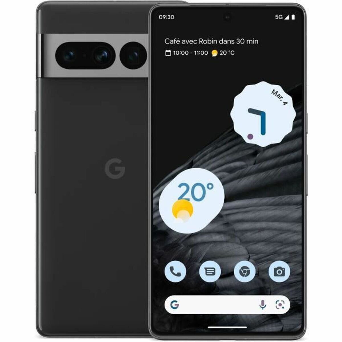 Телефон Google Pixel 7 Pro 5G Dual SIM 12/128GB Obsidian Black (GA03462-GB)  цена | pigu.lt