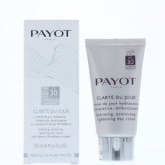 Drėkinamasis odą apsaugantis dieninis veido kremas Payot Clarte Du Jour SPF30 50 ml kaina ir informacija | Veido kremai | pigu.lt
